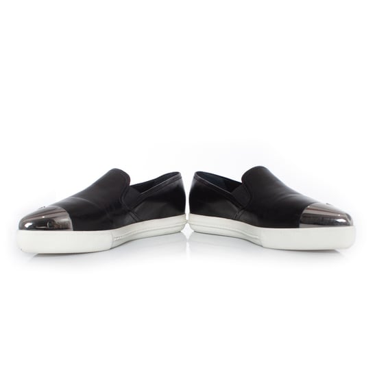 Miu Miu, Slip-on-Sneaker aus schwarzem Leder - Image 6