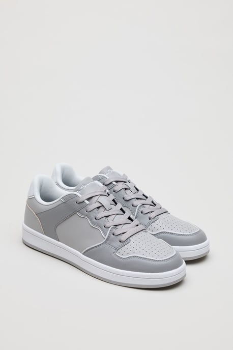 Ben Sherman Club Leder Herren Graue Sneaker - Image 3