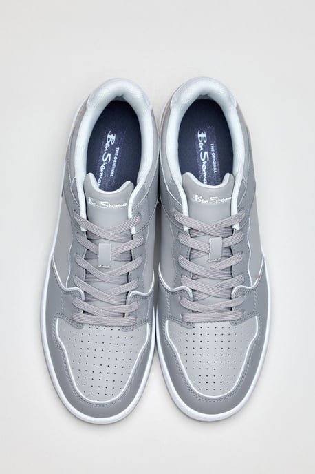 Ben Sherman Club Leder Herren Graue Sneaker - Image 4