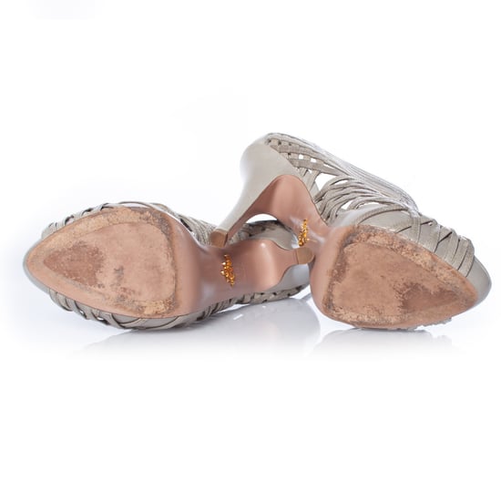 Prada, lasergeschnittene Plateau-Sandalen mit offener Zehenpartie - Image 6