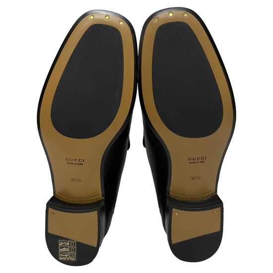 Gucci Horsebit Slipper aus schwarzem Leder - Image 6