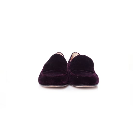 Gianvito Rossi, burgunderrote Marcel-Samt-Loafer. - Image 3