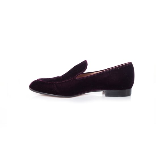 Gianvito Rossi, burgunderrote Marcel-Samt-Loafer. - Image 6