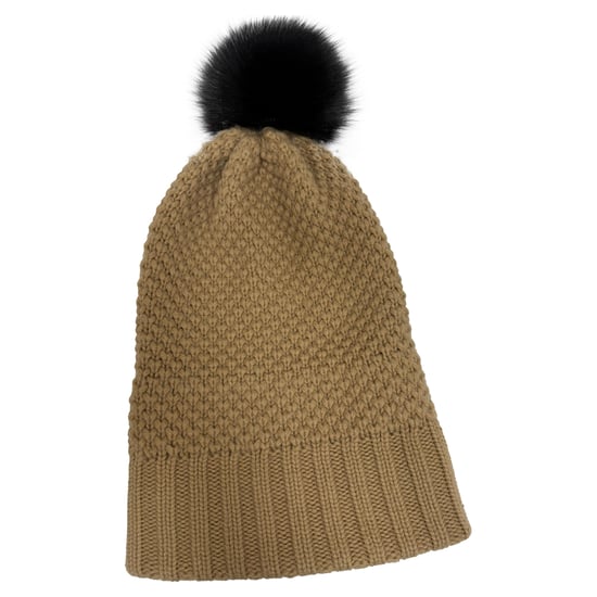 Burberry Strick-Pompon-Mütze aus brauner Wolle - Image 4