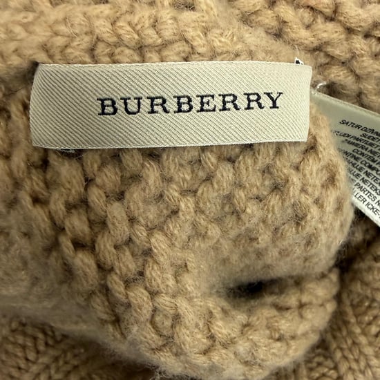 Burberry Strick-Pompon-Mütze aus brauner Wolle - Image 6
