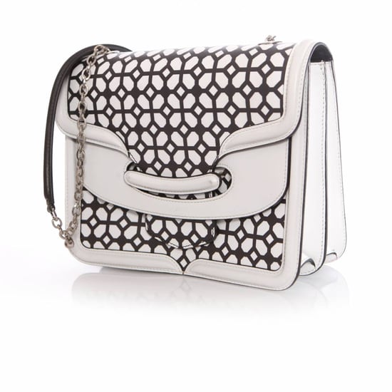 Alexander McQueen, Heroine Black and White Satchel Bag. - Image 2