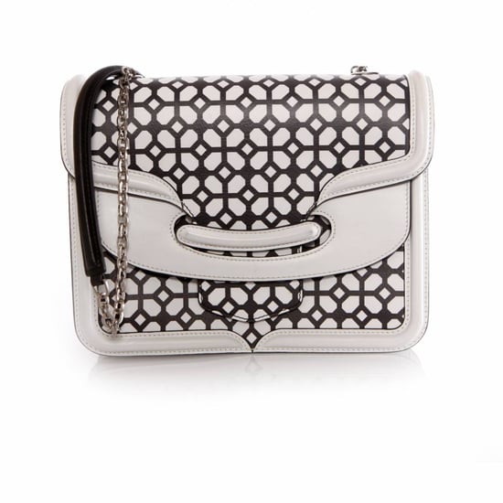 Alexander McQueen, Heroine Black and White Satchel Bag. - Image 3
