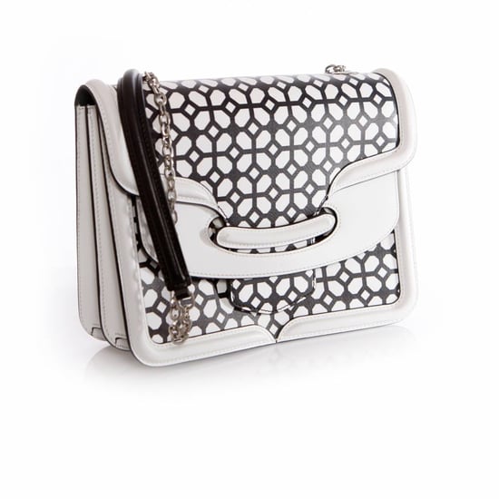 Alexander McQueen, Heroine Black and White Satchel Bag. - Image 5