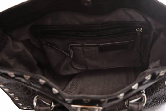 Michael Kors, graue Hamilton-Tasche mit Krokodilprägung und silberfarbenen Beschlägen. - Image 6