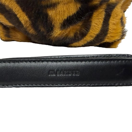 Jil Sander Tiger-Print Bucket Bag aus braunem Ponyhaarfell - Image 4