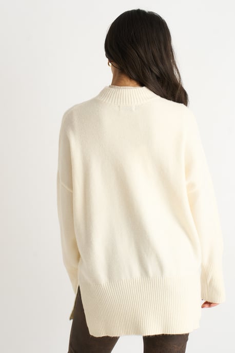 Off-White-Rollkragenpullover aus Strick, Oversize - Image 4
