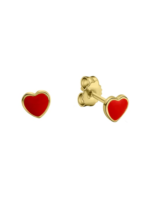 Zeeme for Kids Ohrringe Gold 333 Motiv Herz - Image 2