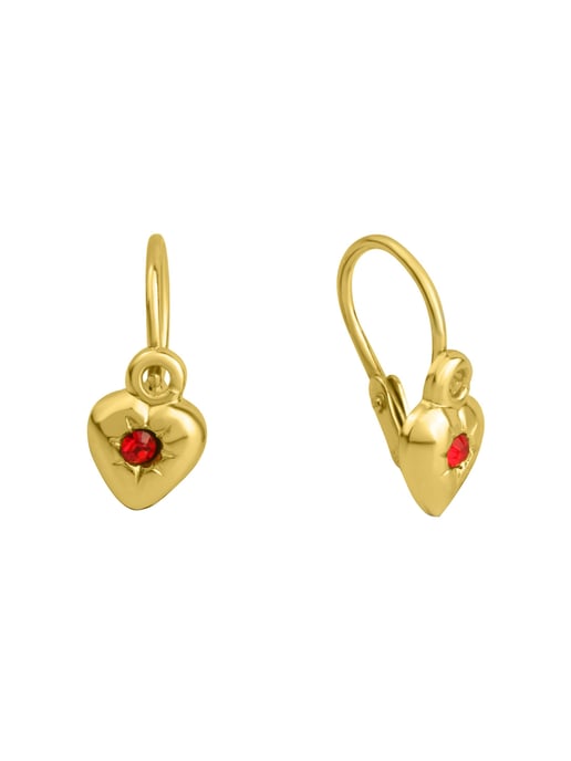 Zeeme for Kids Ohrringe Gold 333 Motiv Herz - Image 2