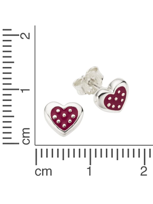 Zeeme for Kids Ohrringe 925 Sterling Silber Herz Motiv - Image 2