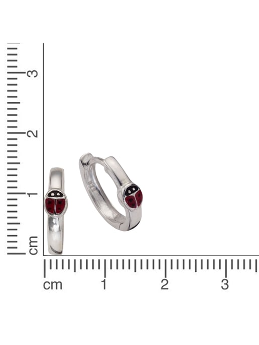 Zeeme for Kids Ohrringe 925 Sterling Silber Marienkäfer - Image 2
