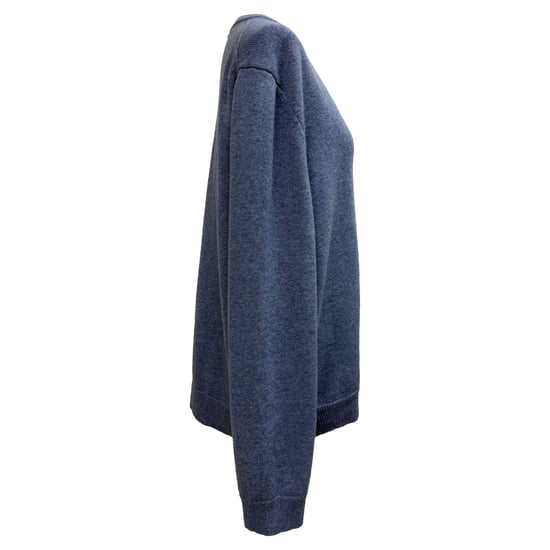 Celine V-Ausschnitt Pullover aus blauem Kaschmir - Image 2