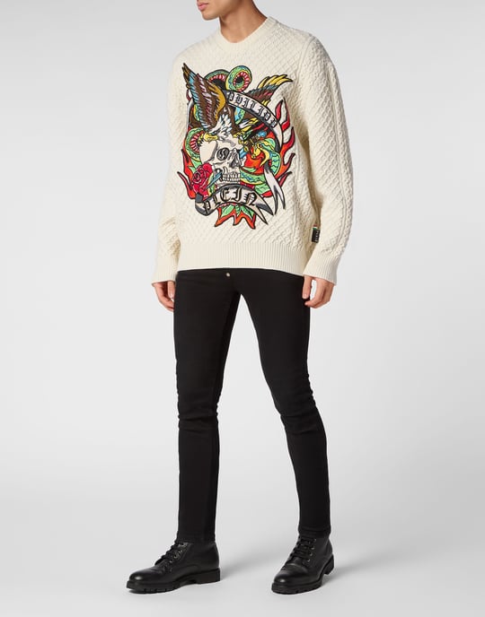 Pullover Rundhalsausschnitt Tattoo - Image 4