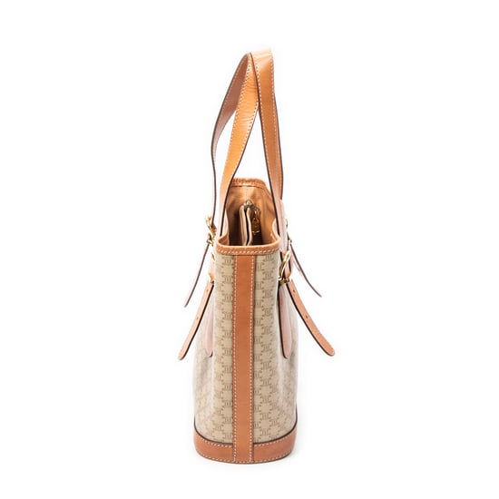 Vintage Small Shopping Tote Schultertasche - Image 4