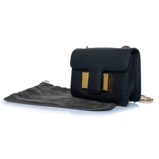Tom Ford, Sienna-Tasche aus schwarzem genarbtem Leder - Image 1