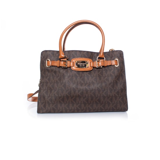 Michael Kors, braune Canvas-Einkaufstasche mit Monogramm. - Image 3