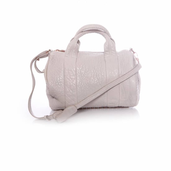 Alexander Wang, hellgraue Rockie-Tasche mit rosafarbenen Nieten. - Image 2