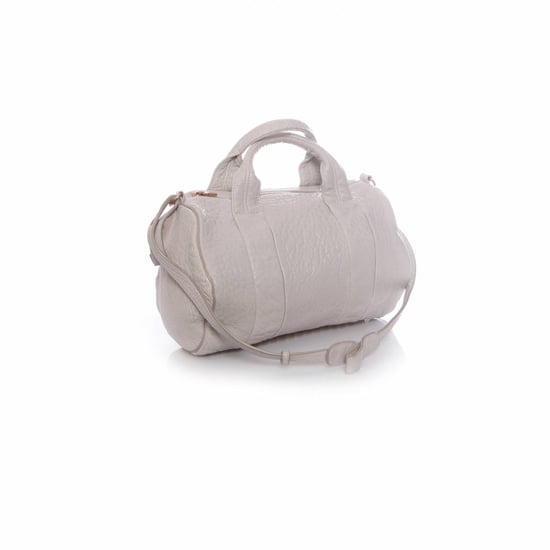 Alexander Wang, hellgraue Rockie-Tasche mit rosafarbenen Nieten. - Image 3