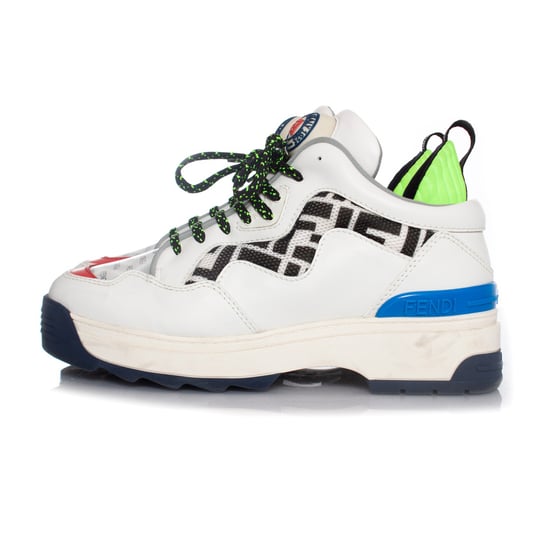 Fendi, weiße T-REX-Sneaker aus Leder - Image 2