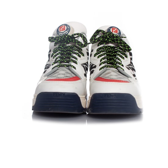 Fendi, weiße T-REX-Sneaker aus Leder - Image 4
