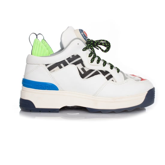 Fendi, weiße T-REX-Sneaker aus Leder - Image 5