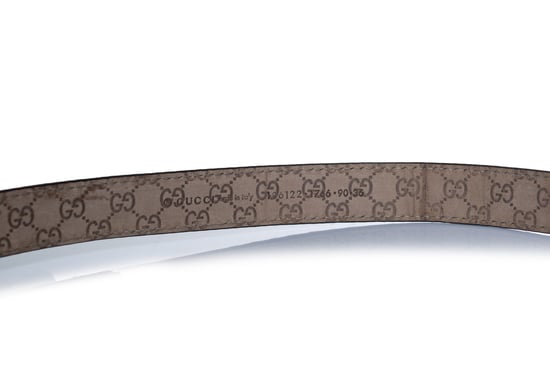 Gucci-Gürtel aus Pythonleder mit goldener Metallschleife - Image 4