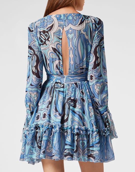 Philipp Plein Kurzes Kleid - Hellblau - Image 3