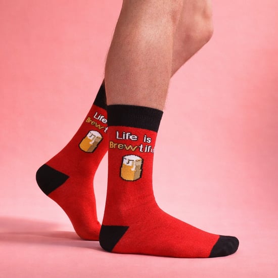 3 Paar Herren Freizeit-Socken aus Baumwollmischung | Lustige Essen- und Getränkesprüche | Geschenkidee - Image 5