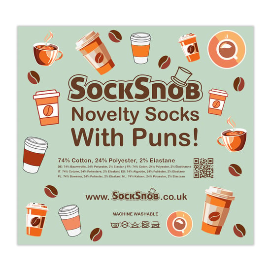 3 Paare Herren Novelty Baumwollreiche Spaßsocken | Lustiger Lebensmittel- und Getränkeslogan | Geschenkidee - Image 2