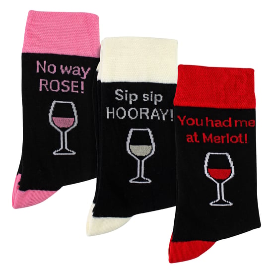 3 Paar Herren Baumwollsocken mit witzigen Sprüchen | Lustige Lebensmittel- und Getränkesprüche | Geschenkidee - Image 4