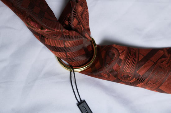 Burberry, orangefarbener Krawattenschal - Image 2