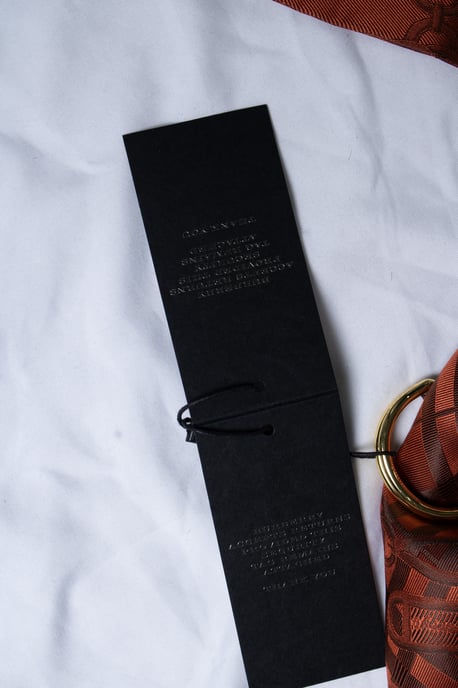 Burberry, orangefarbener Krawattenschal - Image 3