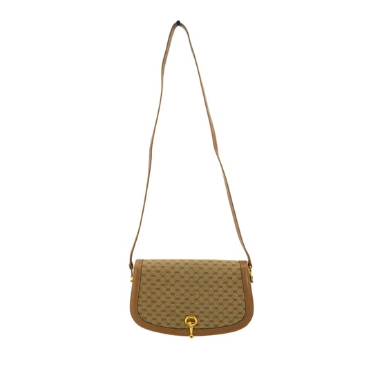 Gucci Vintage-Schultertasche aus Stoff mit Pferdegebiss - Image 1