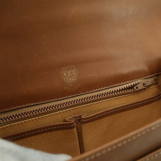 Gucci Vintage-Schultertasche aus Stoff mit Pferdegebiss - Image 5