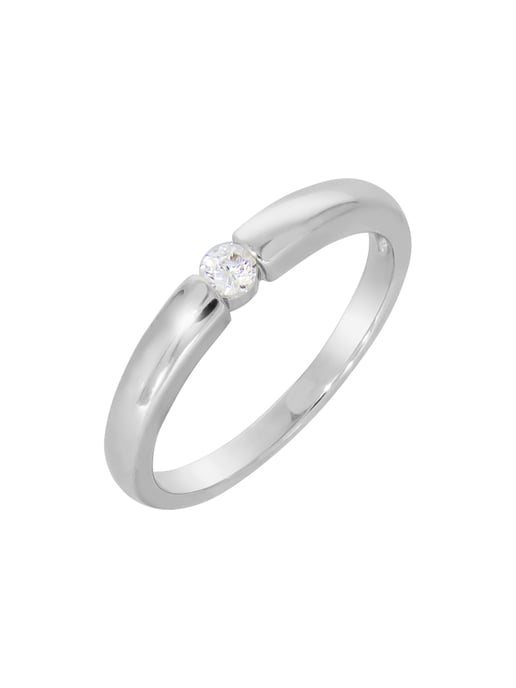 Zeeme Silber Ring Silber 925 rhodiniert mit Zirkonia weiß - Image 4