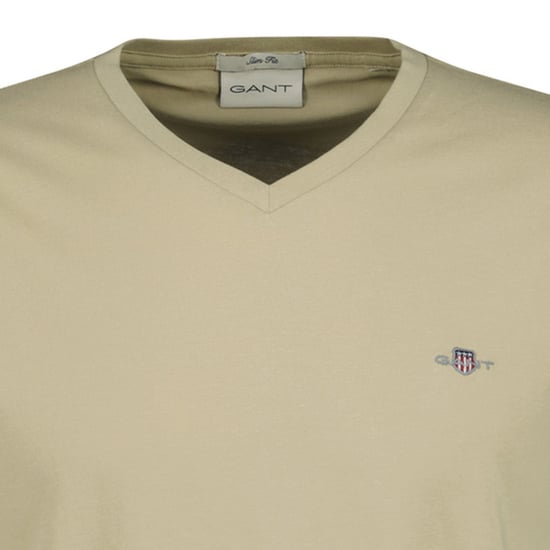 Gant Slim Shield V-Neck T-Shirt - Image 3