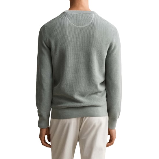Gant Micro Textured Cotton C-Neck Strickpullover - Image 5