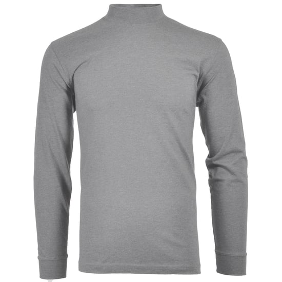 Ragman Langarmshirt mit Stehkragen, regular fit - Grau - Image 1