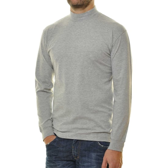 Ragman Langarmshirt mit Stehkragen, regular fit - Grau - Image 3