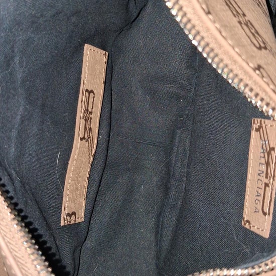 Balenciaga Monogram Le Cagole Mini Crossbody Bag aus beigefarbenem beschichtetem Canvas - Image 5