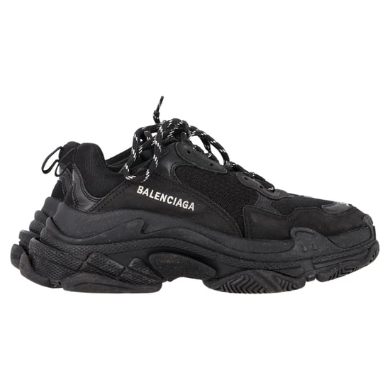Balenciaga Triple S Sneakers aus schwarzem Polyester - Image 1