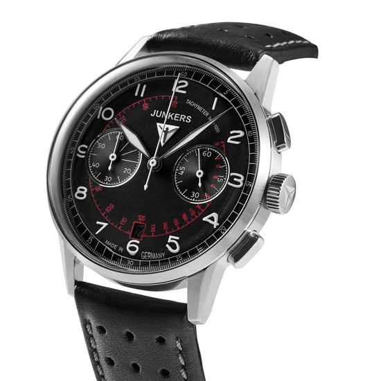 Junkers 6970-2 Herren-Quarzuhr, Edelstahlgehäuse, klassisches Zifferblatt, Lederarmband, wasserdicht - Image 2