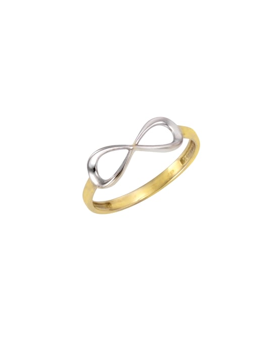 Celesta Gold, F Ring Gold 375 zweifarbig mit Unendlichkeits-Motiv - Image 1