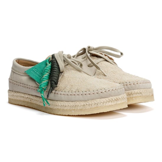 Pompeii Weaver Herren Wildleder Schnürschuhe In Beige - Image 1
