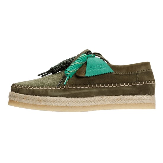 Pompeii Weaver Herren Wildleder Schnürschuhe In Grün - Image 6