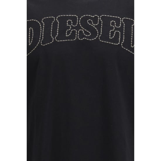 Diesel Schwarzes Baumwoll-T-Shirt - Image 3